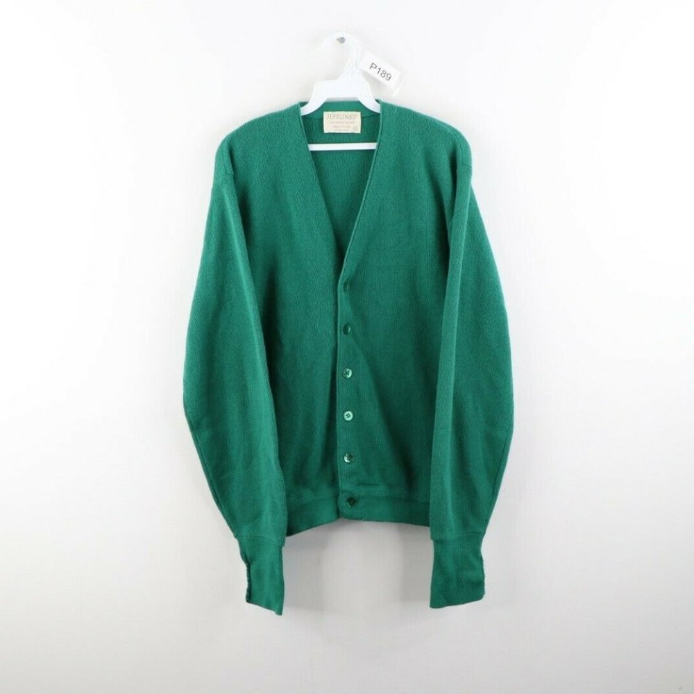 Vintage 70s Lord Jeff Rockabilly Cardigan Sweater